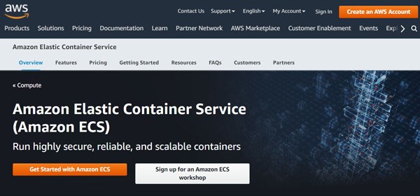 Amazon ECS cloud docker hosting