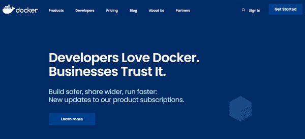 Docker homepage