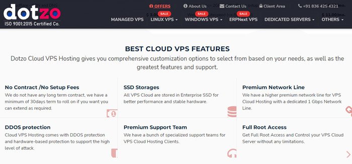Dotzo Cloud best 1Gbps VPS hosting