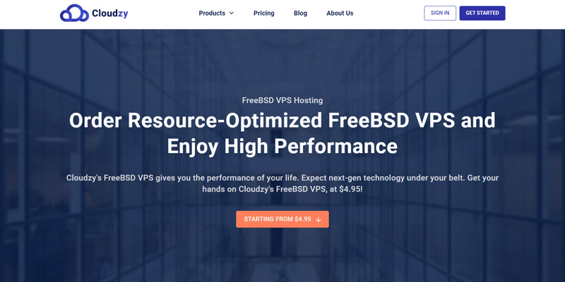 Cloudzy cheap FreeBSD VPS Hosting