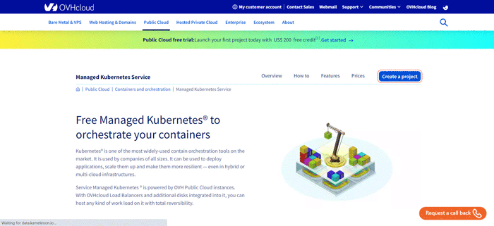 OVHCloud managed cheapest kubernetest service