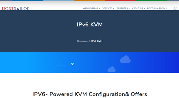 Hostsailor IPv6 VPS KVM