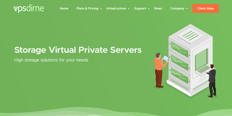 VPSDime high storage virtual private servers
